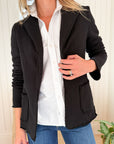 FRANK & EILEEN Dublin Sweatshirt Blazer Black