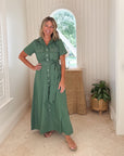 OMIKA Amire Shirtdress Solid Palm