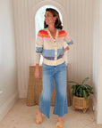 JUMPER 1234 Deckchair Stripe Cardigan Jasmine Multi