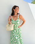 FRAE The Dody Maxi Dress Mint Green Tile