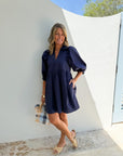 HUNTER BELL Noah Dress Navy