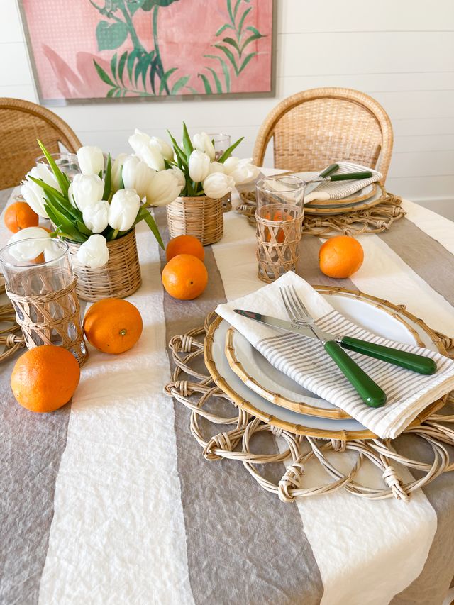 BERTOZZI Rigato Canapa Tablecloth 69X126