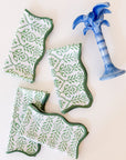 DANA SMALL DESIGNS Napkin Flower Row Parakeet Set/4