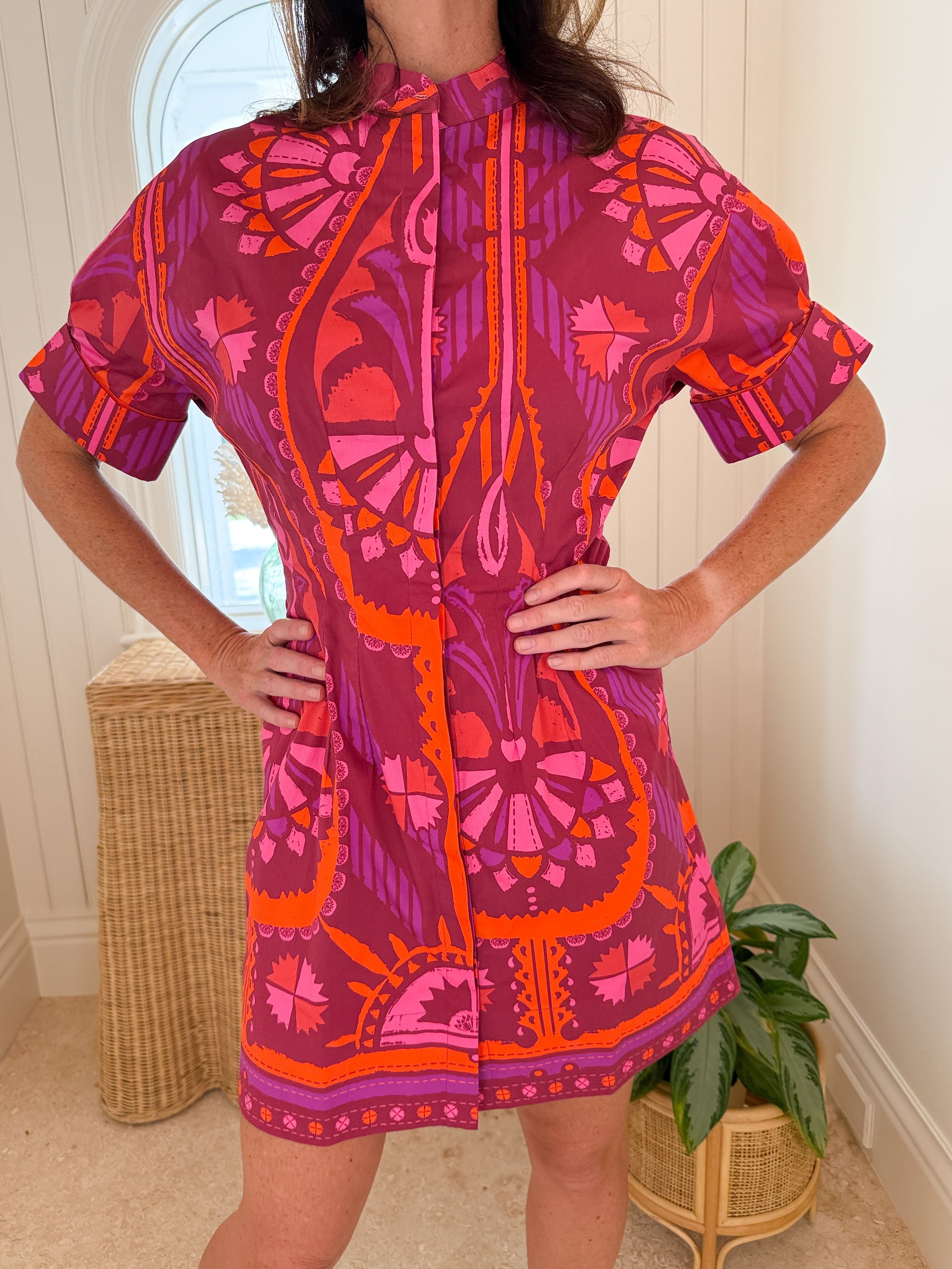 SHERIDAN FRENCH Parker Dress Sangria Batik