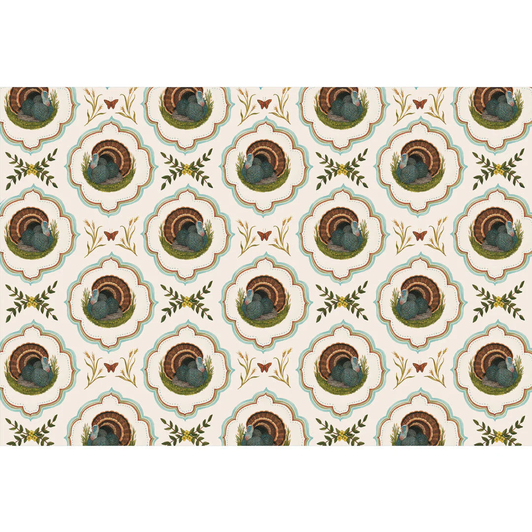 Heritage Turkey Meadow Placemat-Set/18