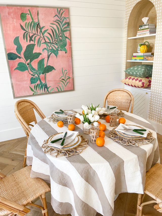 BERTOZZI Rigato Canapa Tablecloth 69X126