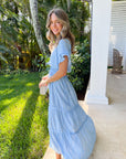 WALKER & WADE Christina Dress Periwinkle Palm