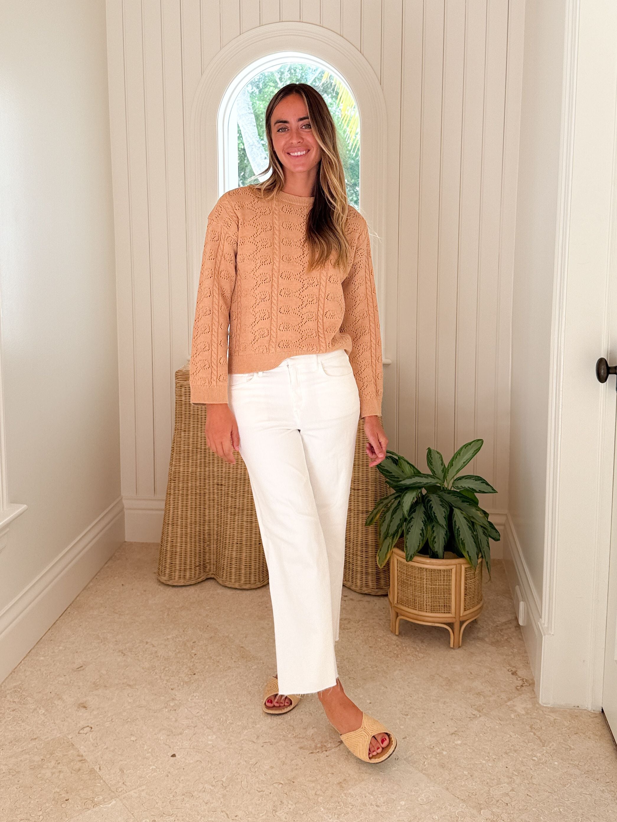 LA PORTE Jenny Cashmere Sweater Camel