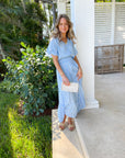 WALKER & WADE Christina Dress Periwinkle Palm