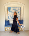 CARYN LAWN Gayle Dress Navy