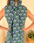 PROSPERINA Carlisle Shift Dress Fan Fete Blue