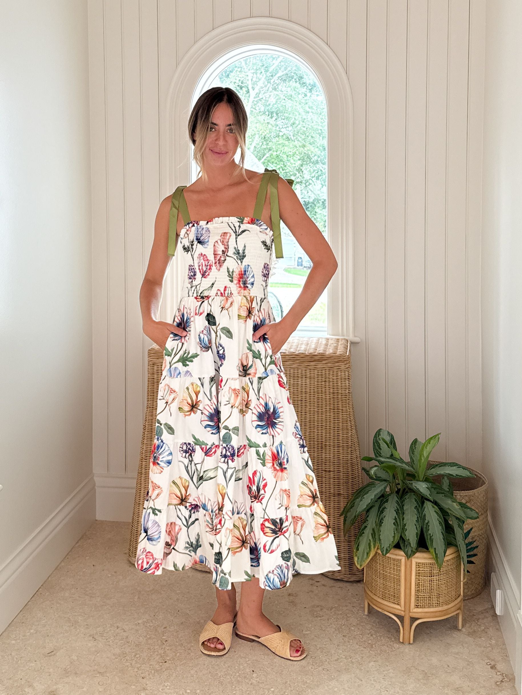 PROSPERINA Aurea Midi Dress Bloom Service