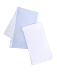 3MARTHAS Burp Cloth Set/2 Blue/White