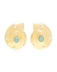 LIZZIE FORTUNATO Nautilus Stud Earrings