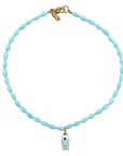LOGAN TAY Light Blue Beaded Fish