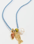 LIZZIE FORTUNATO Minnow Necklace in Ultramarine