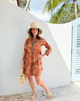 SHERIDAN FRENCH Abigail Dress Pecan Lynx