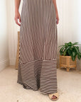 WALKER & WADE Ella Dress Chocolate Stripe