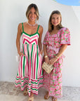 PINK CITY PRINTS Fleur Dress Sweet Hibiscus