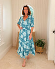 WALKER & WADE Eliza Dress Teal Azalea