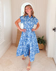 OLIPHANT Belted Shirt Dress Pretoria Navy