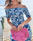 WALKER & WADE Mystique Dress Cobalt Tropical