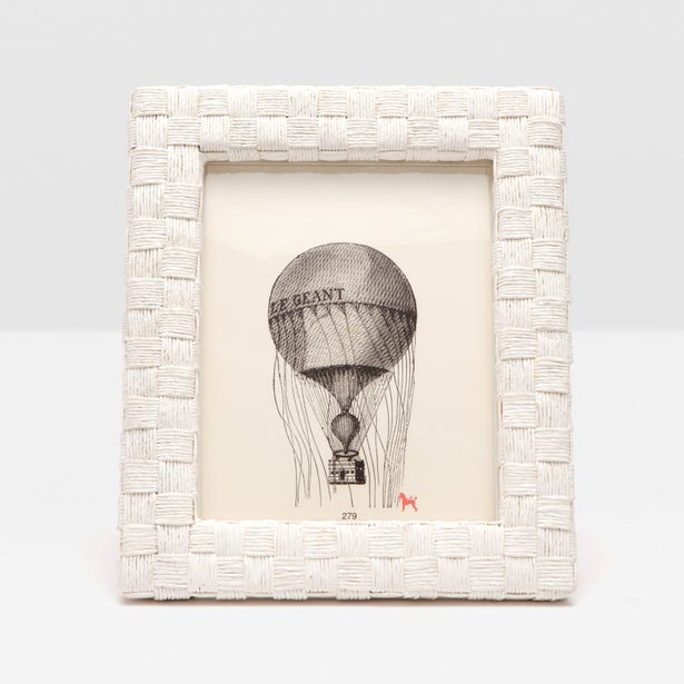 Nassau Frame White Rope 8x10
