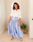 SMOCK LONDON Sullivan Skirt Chambray