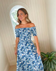 WALKER & WADE Mystique Dress Cobalt Tropical
