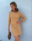 LILLY PULITZER Rhysa Sweater Dress Rattan Metallic Marl
