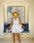 OLIPHANT Yoke Dress Amadora Blue
