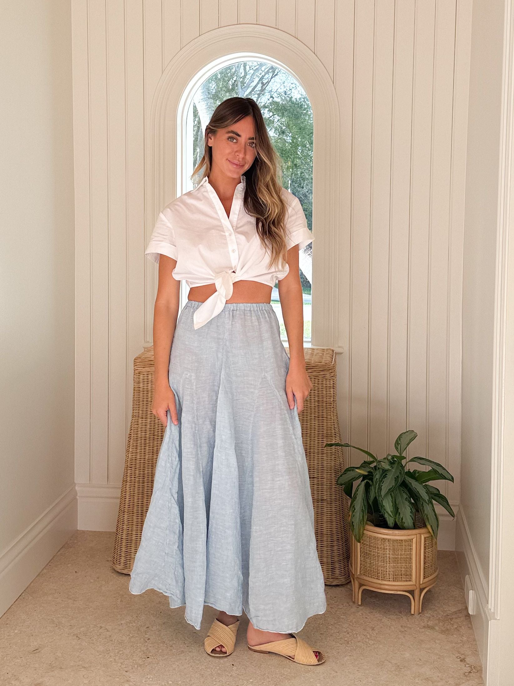 LLEA BLUE Zoey Skirt Chambray – Matilda's Life Style