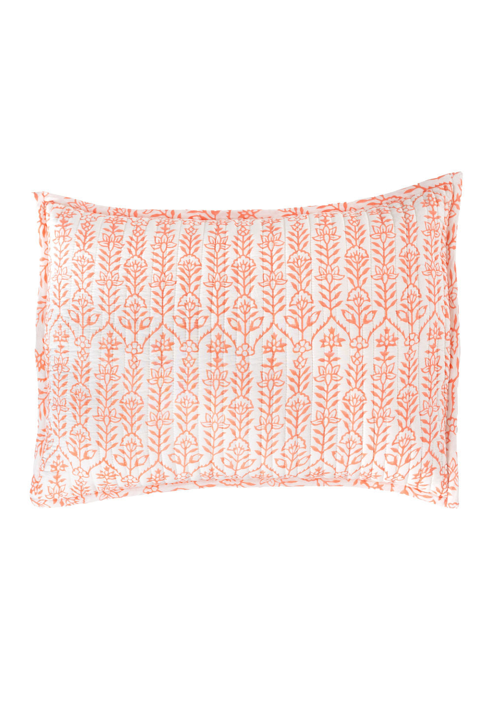DANA SMALL DESIGNS Sham Flower Row Tangerine