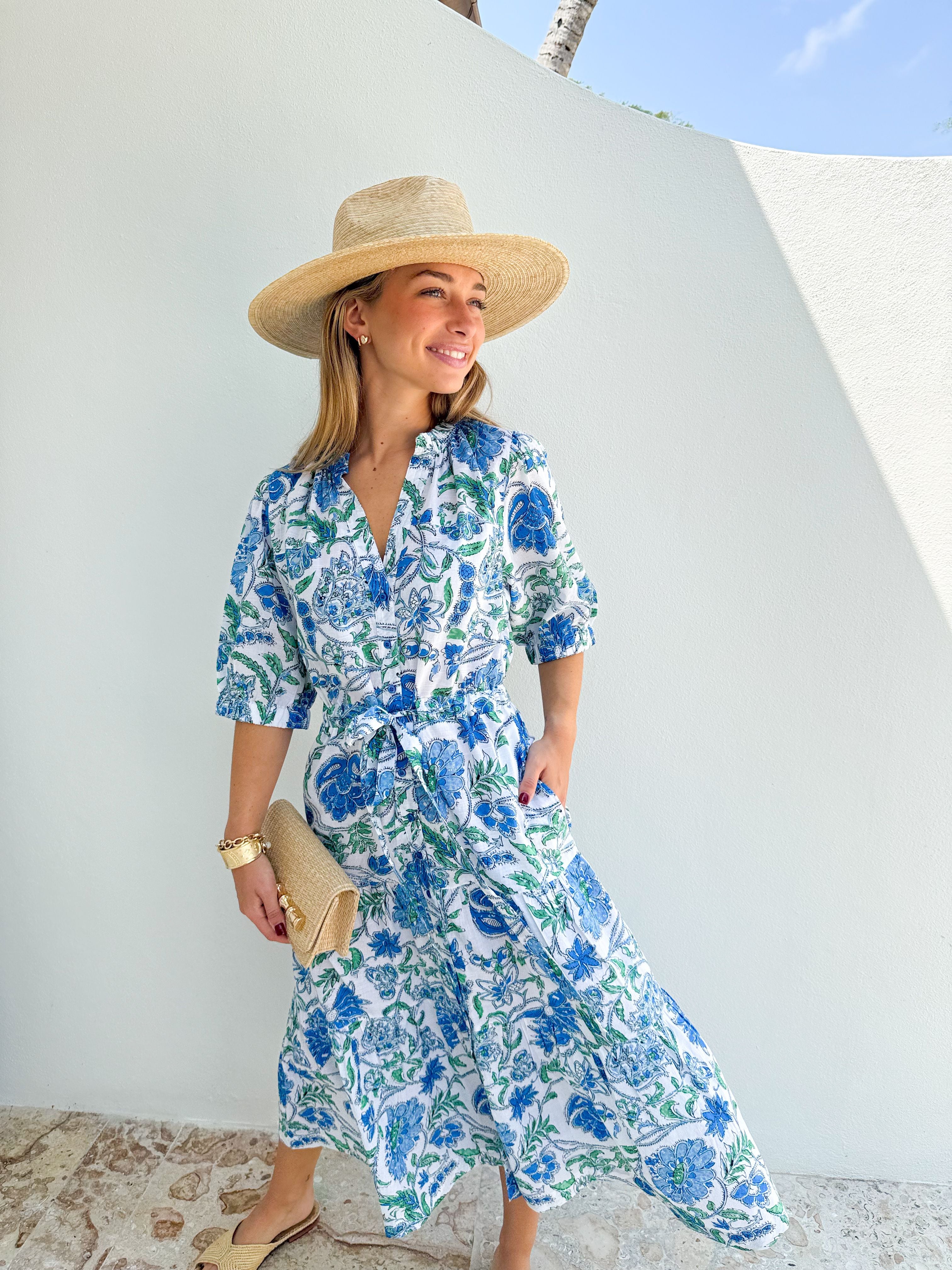 LOLA AUSTRALIA Austen Midi Dress Julie Grey
