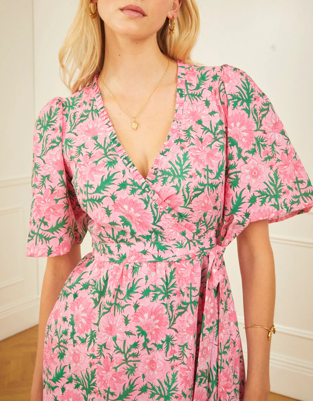 FINAL SALE PINK CITY PRINTS Jemima Dress Bubblegum Rose