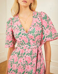 FINAL SALE PINK CITY PRINTS Jemima Dress Bubblegum Rose