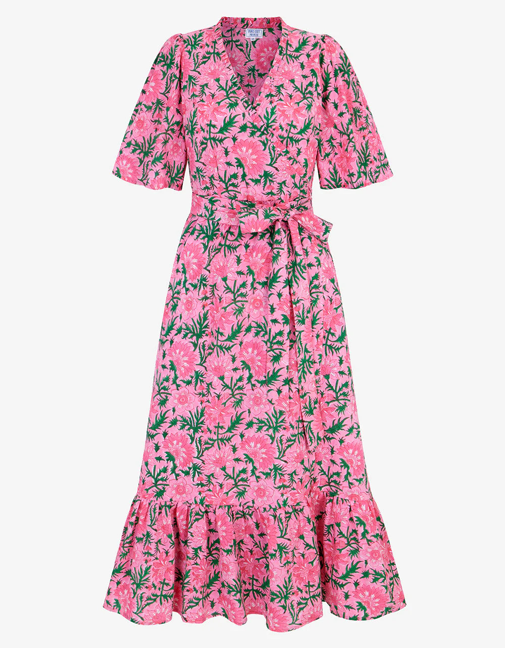 FINAL SALE PINK CITY PRINTS Jemima Dress Bubblegum Rose