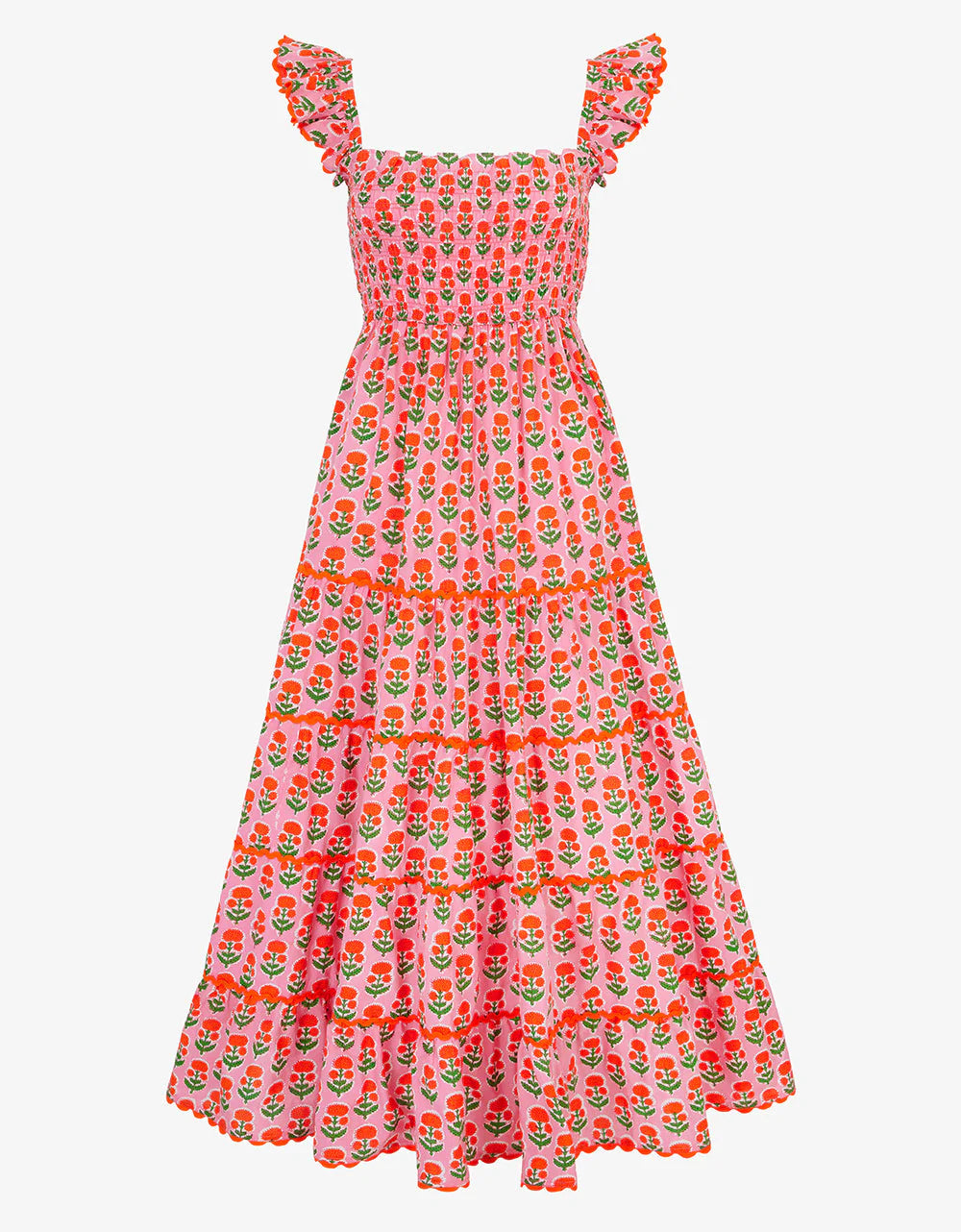 PINK CITY PRINTS Jessica Dress Marigold Buta – Matilda's PINK CITY PRINTS Jessica Dress Marigold Buta – Matilda's