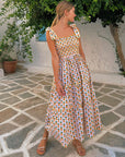 FINAL SALE PINK CITY PRINTS Malaga Dress Sunshine Pineapple