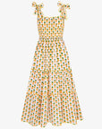 FINAL SALE PINK CITY PRINTS Malaga Dress Sunshine Pineapple