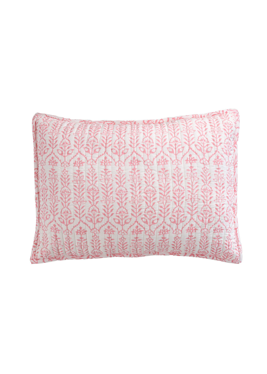 DANA SMALL DESIGNS Sham Flower Row Pink Lotus