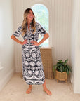 SHERIDAN FRENCH Reese Dress Onyx Jardin