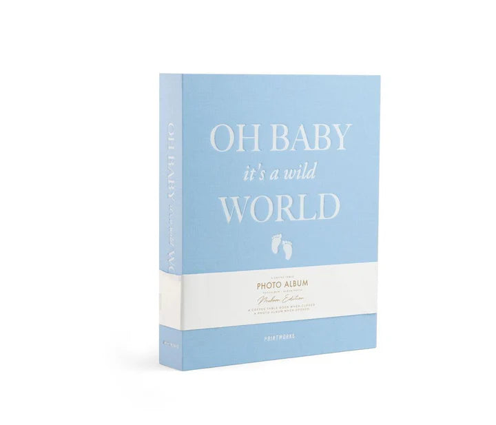 PRINTWORKS Photo Album - Baby It's A Wild World Blue
