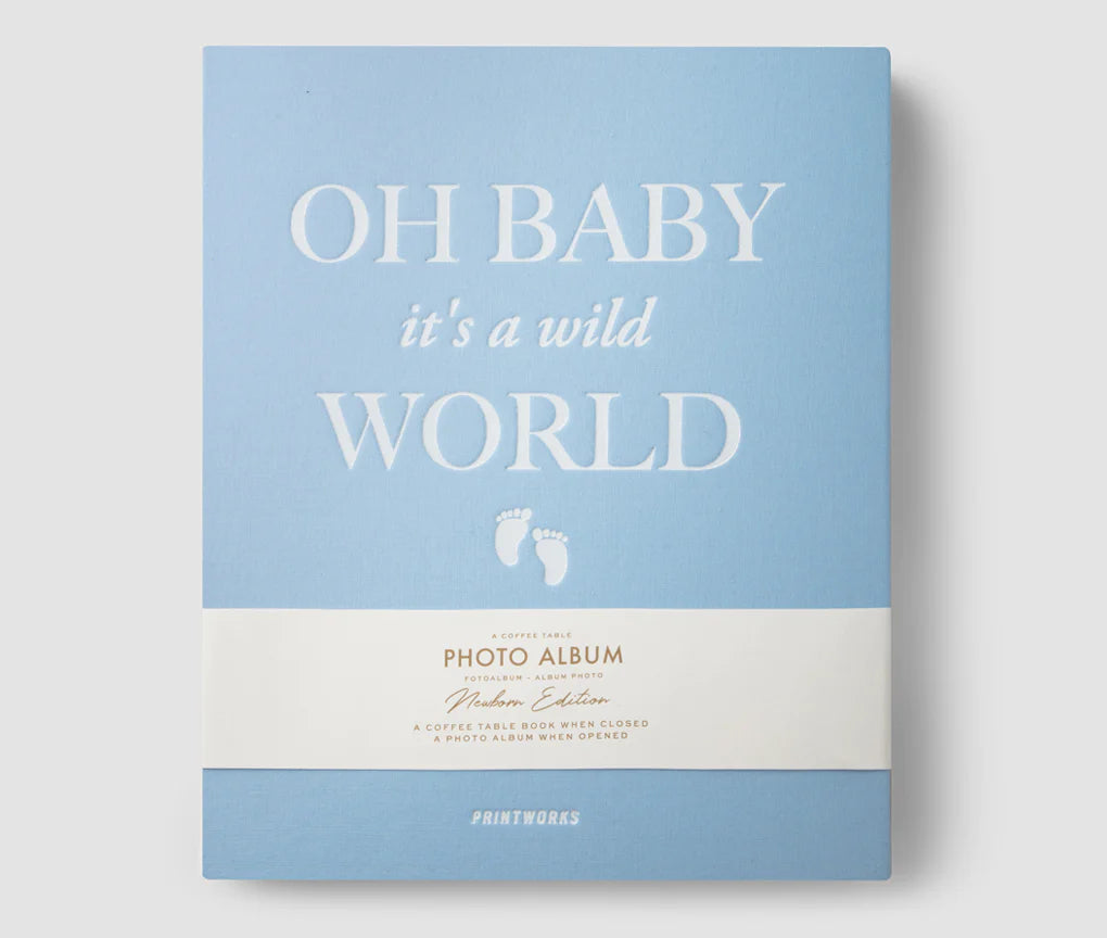 PRINTWORKS Photo Album - Baby It's A Wild World Blue