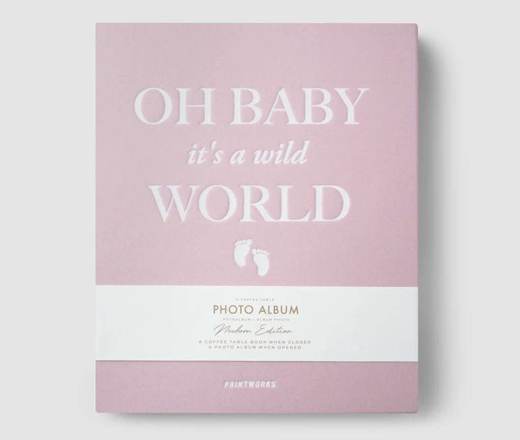 PRINTWORKS Photo Album - Baby It's A Wild World Pink