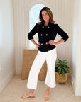 FRANK & EILEEN Mini Belfast Crop Peacoat British Royal Navy