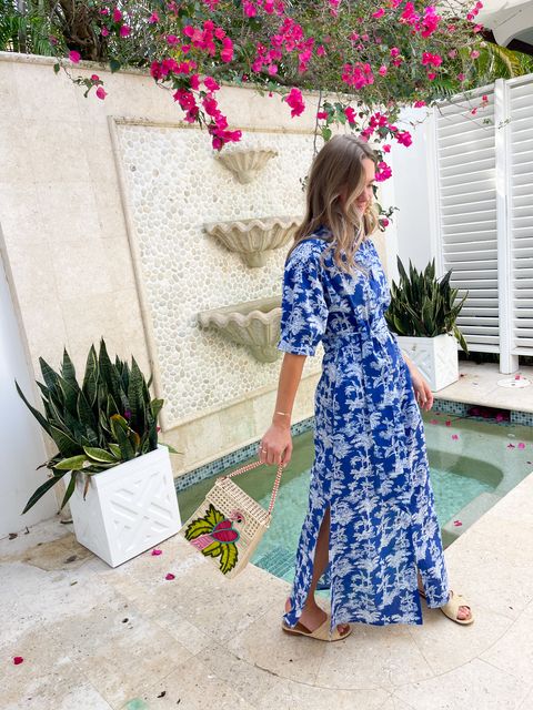 LOLA AUSTRALIA Stevie Shirtdress Palmini French Blue