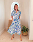 LOLA AUSTRALIA Austen Midi Dress Julie Grey