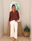 LILLY PULITZER Elsa Top French Roast