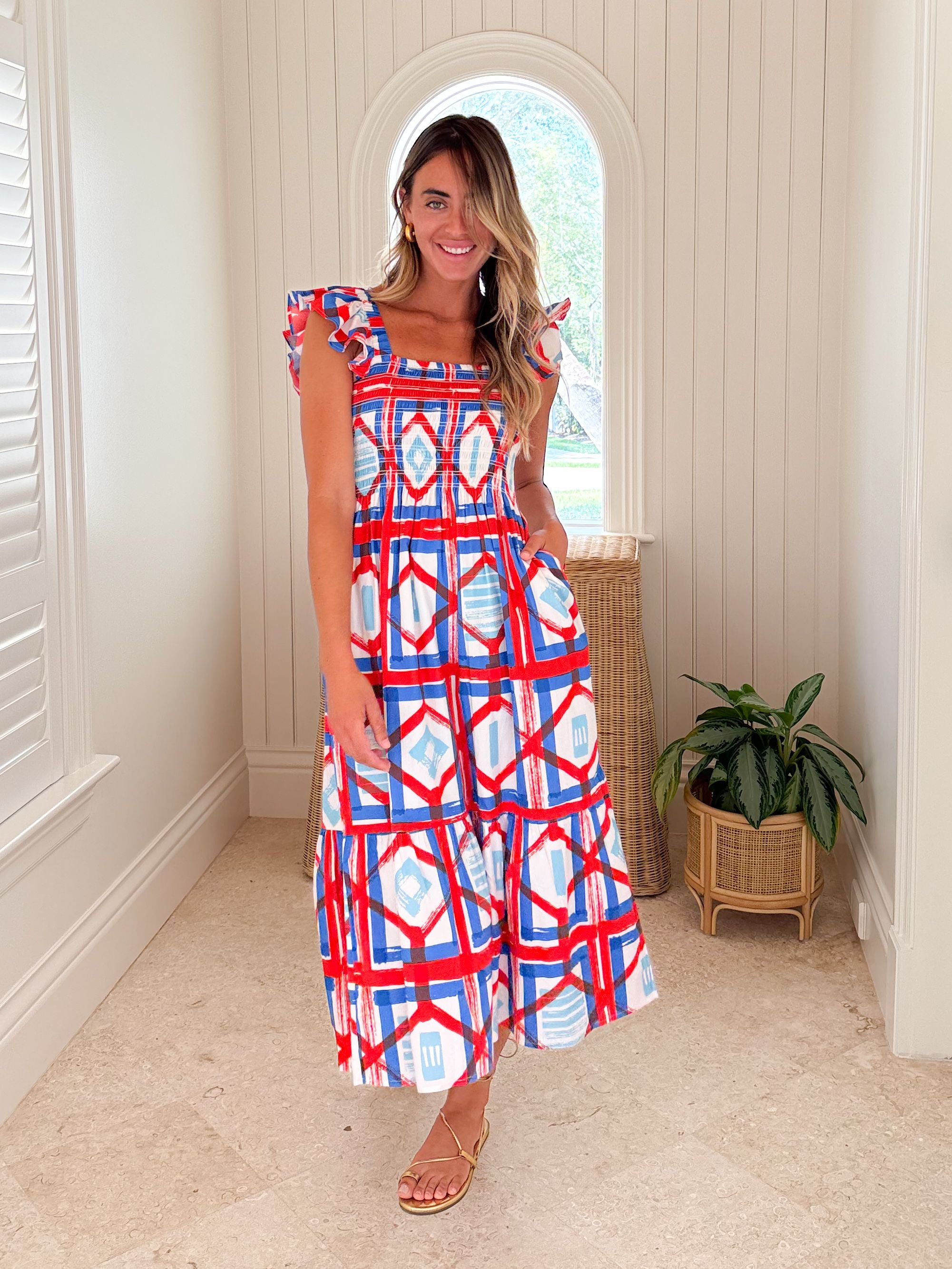 sheridan french maxi dress The red summer has been waiting for The Marlo in Red Thistle drops this Thursday, 5/7 The timeless stripe print and tiered design create a flattering FINAL SALE SHERIDAN FRENCH Margot